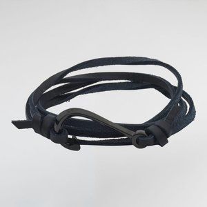 Fish Hook Passion Leather Bracelet For Men